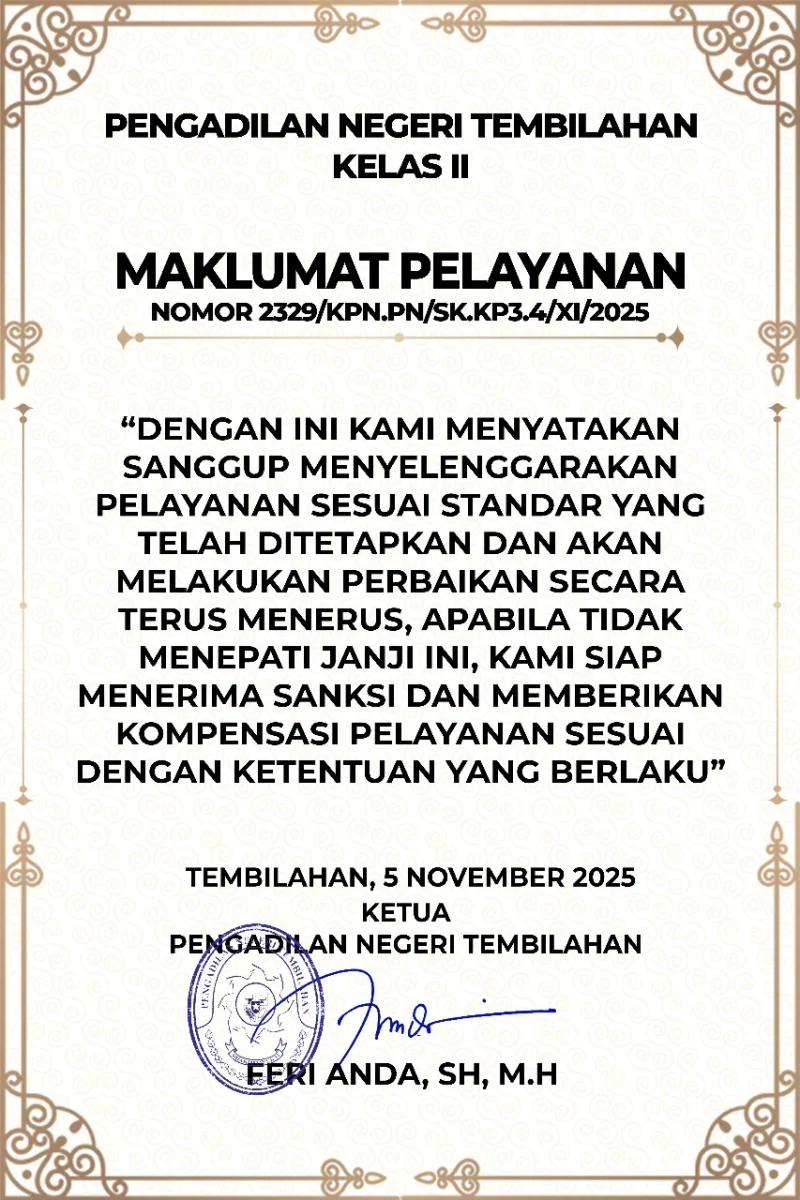 Maklumat Pelayanan